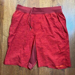 Lululemon T.H.E. Short Red, Men's Medium, 8" inseam